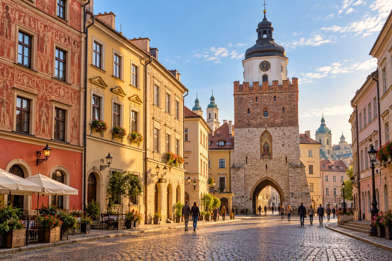 Historyczne centrum Lublina w porannym świetle