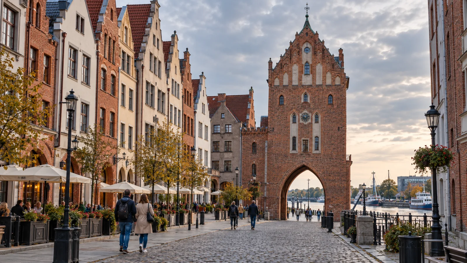 Stare Miasto w Elblągu widziane od nabrzeża