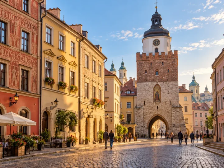 Historyczne centrum Lublina w porannym świetle
