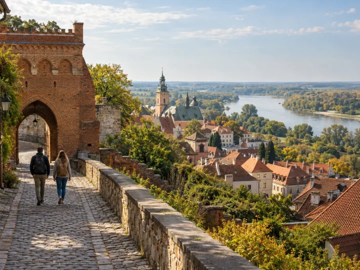 Sandomierz na skarpie nad Wisłą