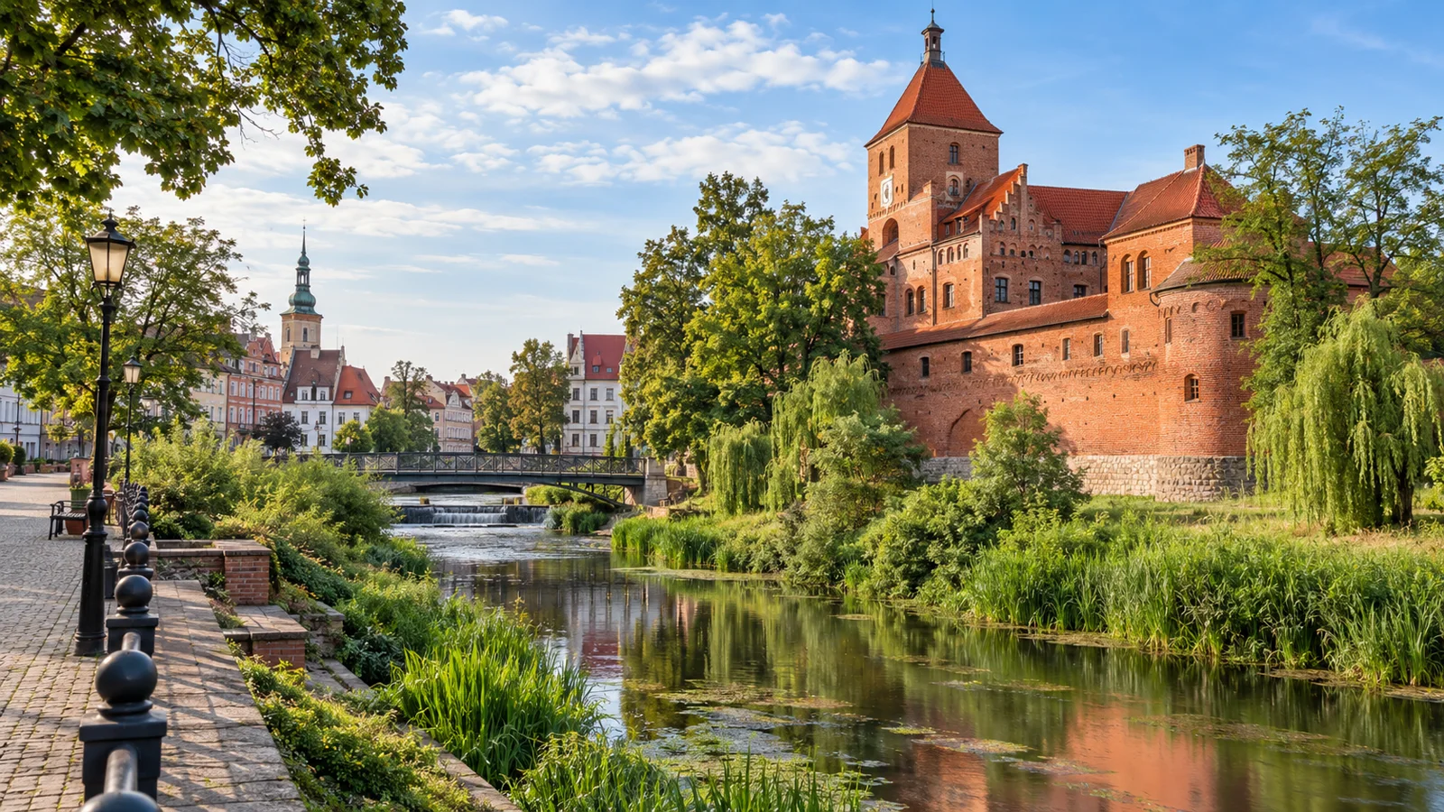 Słupsk nad Słupią i historyczna zabudowa